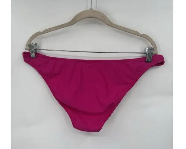 J. Crew Heritage 1989 High Leg Bikini Bottom Women XL Pink NEW Resortwear Beachy