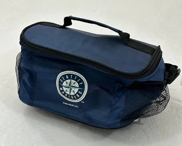 MLB Baseball Seattle Mariners Travel School Game Cooler Lunch Box Bag 10”x8”x6” Blue