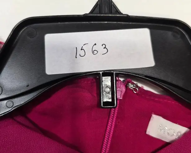 MORE TO COME Mileva Ruched Mini Dress in Fuchsia Pink Size XS