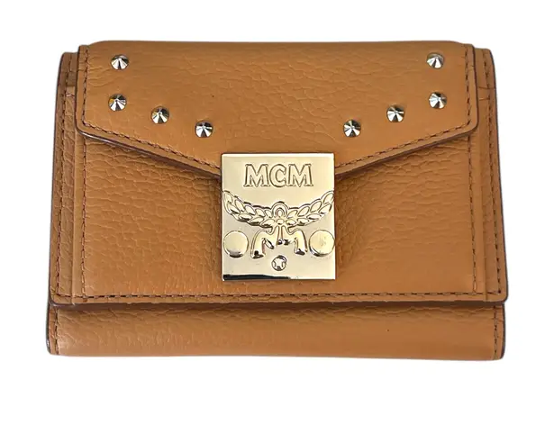 MCM Patricia Trifold Studded Wallet