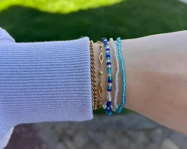 Blue Bracelet Stack