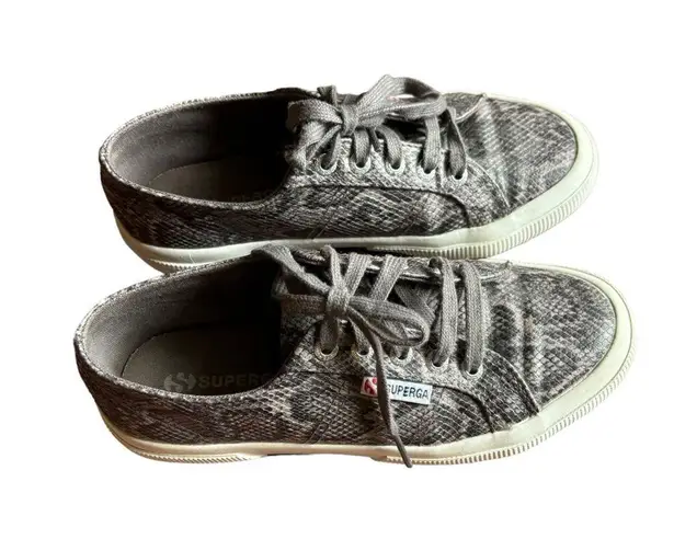 Superga  2750 - Faux Snake Grey Sneaker- Size 6