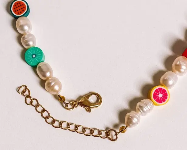 Y2K Pearl & Fruit Trendy Choker Necklace