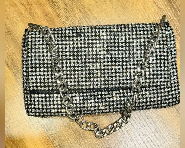 Jessica McClintock Gunne Sax Formal Mesh Roll Clutch Purse Shoulder Bag
