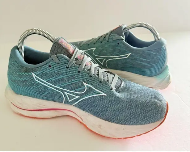 Mizuno Wave Rider 26 Running Shoes Gray Breathable Cushioning Sz 7.5- No Insoles