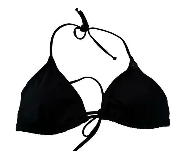 Cotton On  Body Women's Solid Slider Triangle Bikini Top Black Size M NWT