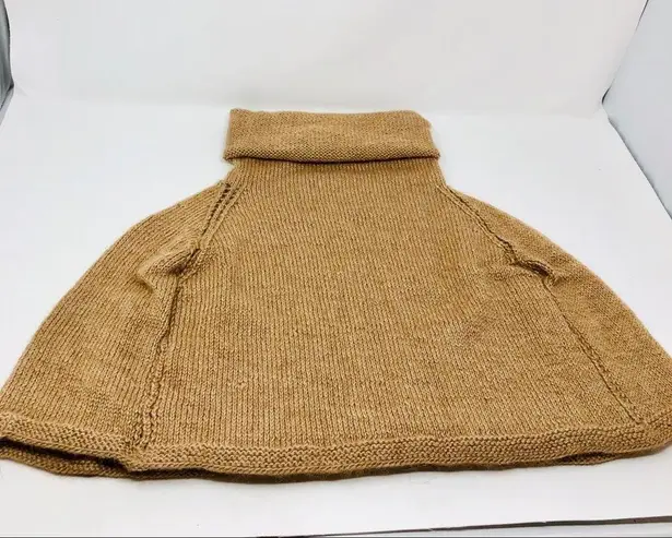 Hand knit silk / wool mini capelet Brown Size undefined