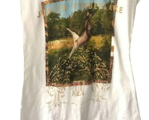 Justin Timberlake T Shirt Man of Woods Graphic Tee Tour Concert Singer Small S