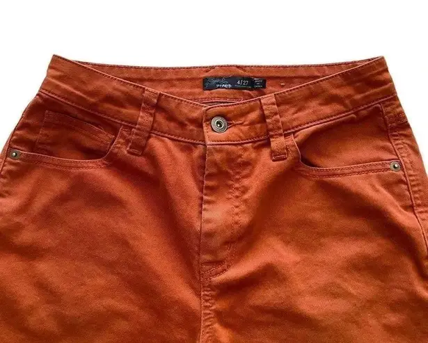 prAna Rust Skinny Mid-Rise Janessa Pants Cotton Skinny Jeans SZ 4/ 27 #1292