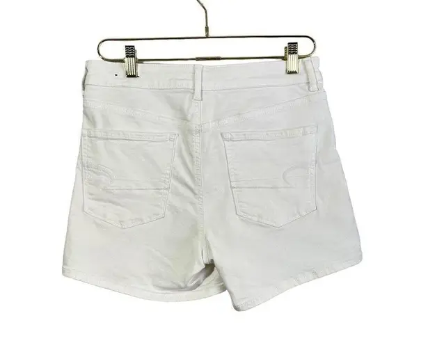 American Eagle  Super High Rise Shortie 8 White Denim