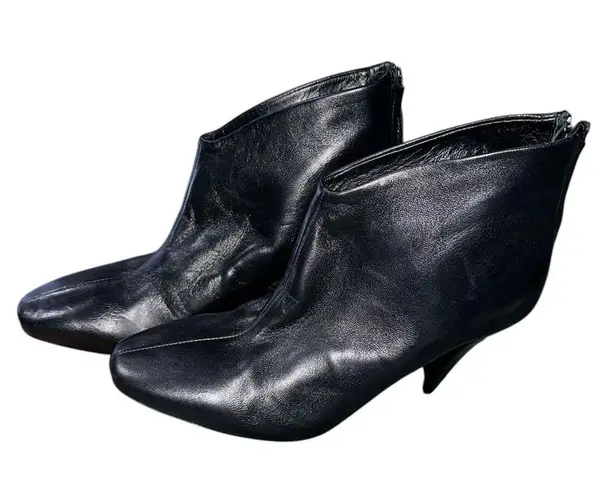 ZARA NWT   LEATHER ANKLE BOOTIES NARCISO RODRIGUEZ BLACK BLOGGERS FAVE