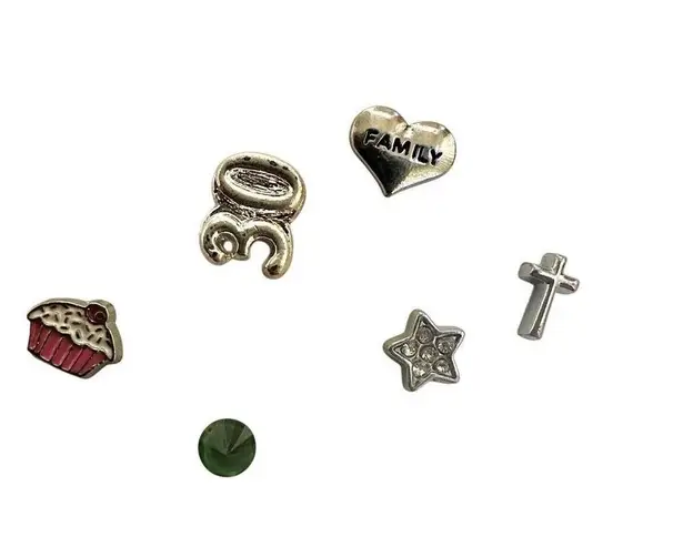 Floating Charm silver tone Locket necklace