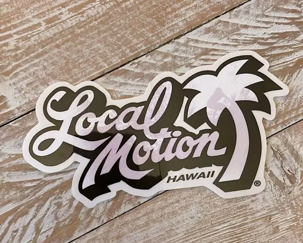 🌴Local Motion Hawaii Crop Hoodie & Sticker🌴~med