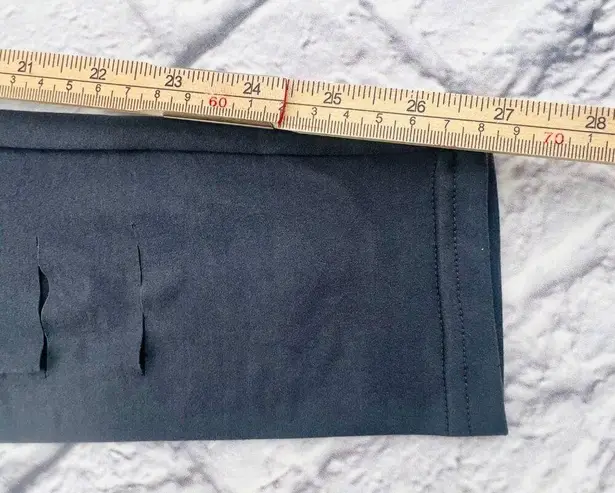 Halara  Leggings Large Midnight Blue In My Feels High Waisted Ripped 7/8 NWT