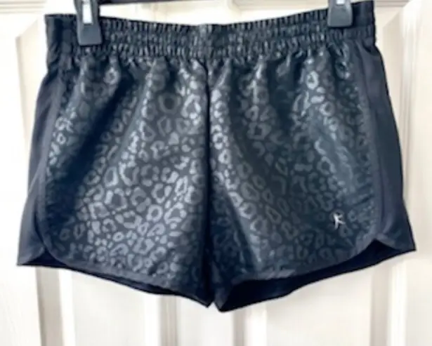 Danskin  black leopard pattern shorts - Image 1