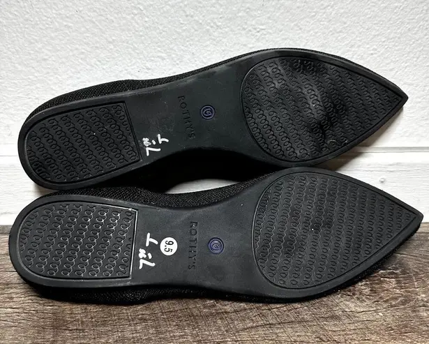 Rothy’s The Point Flat Shoes Ballet Pointed Toe Comfort Slip On Black 9.5
