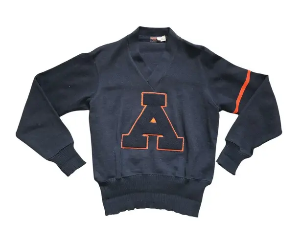 Vintage Letterman Sweater Wilson Chenille A Black Women Medium 40 Pullover Size undefined