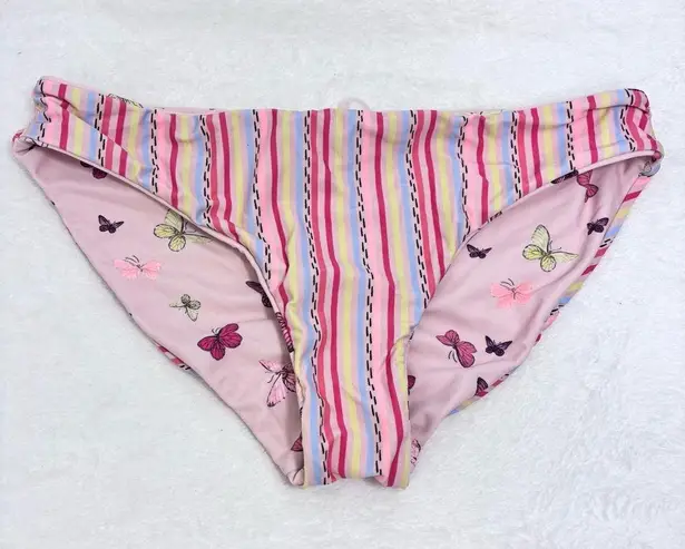 CYN & LUCA Reversible Bikini Bottom
Peach Butterflies Stripes Dry Goods Size S
