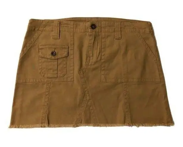 DECODED Womens Mini Skirt Size 7 Juniors Tan Color Cotton Spandex