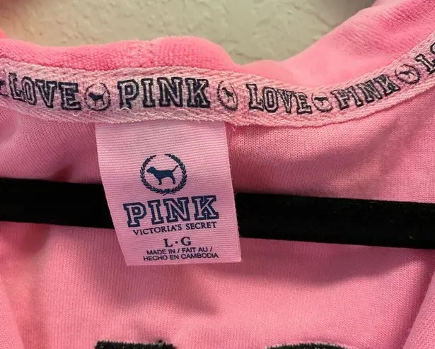 PINK - Victoria's Secret NWOT velour Victoria’s Secret Pink hoodie