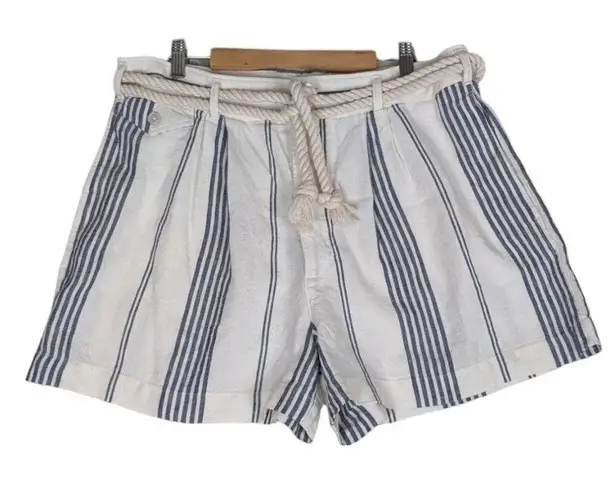 Polo Ralph Lauren Striped Linen Shorts with Rope Belt 12