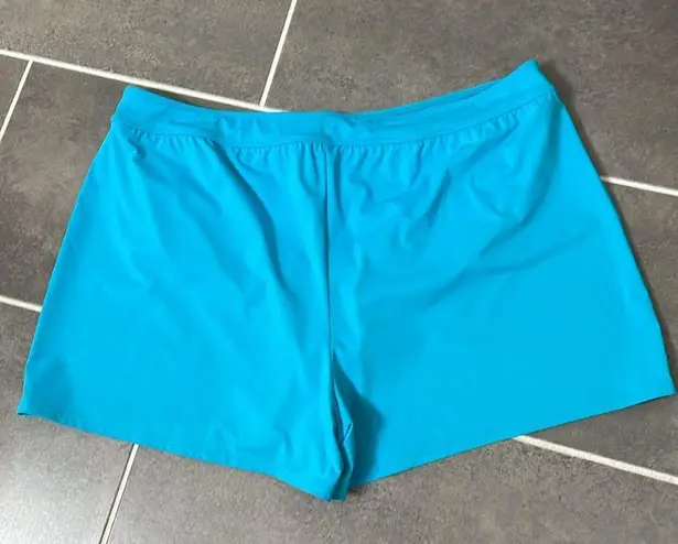 Lands' End Tummy Control Swim Shorts size 22W Blue