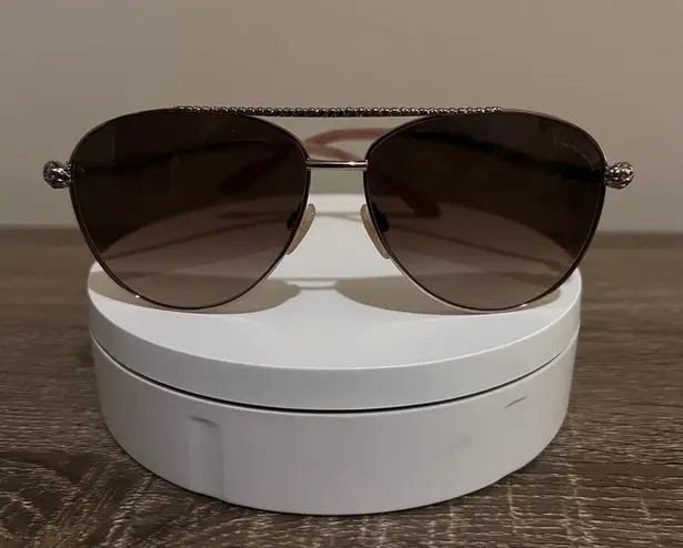 Roberto Cavalli New Hoedus 899S Rose Gold Aviator Sunglasses 59mm