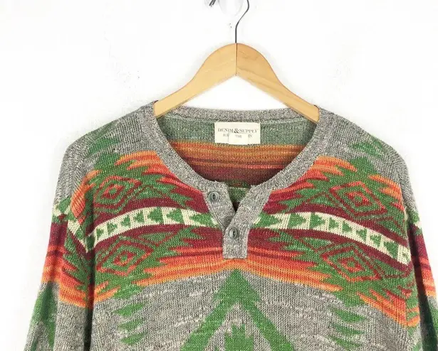 Vintage Ralph Lauren Denim & Supply Tribal Aztec Southwestern Sweater Large Knit