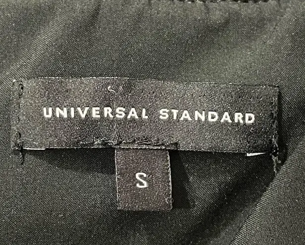 Universal Standard Satin Bomber Jacket - Black - S (14-16)