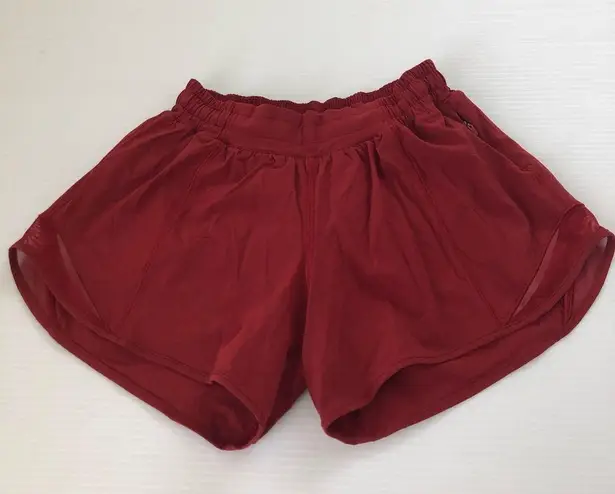 Lululemon  Hotty Hot Shorts 4” Dark Sport Red, 4