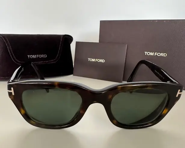 Tom Ford Snowden 50mm Acetate Wayfarer Sunglasses in Havana Tortoise Brown