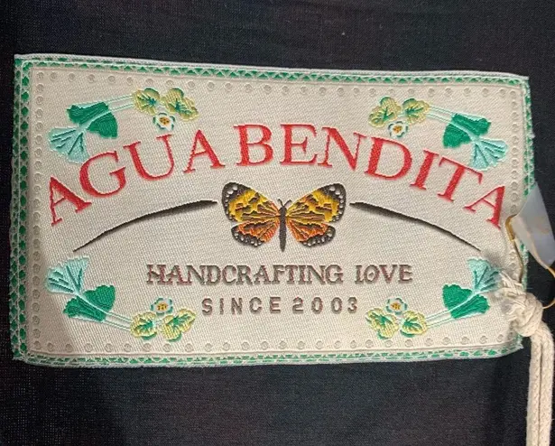 Agua Bendita Frambuesa Erizos Linen maxi dress Size Small