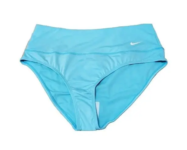 Nike  Copa/Blue-Teal Essential High-Waist Banded Bikini Swim Bottom, US XL-NWT