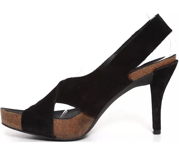 Pedro García Slingback Heels – Designer Dress Shoes, Elegant & Minimalist Black Size 9