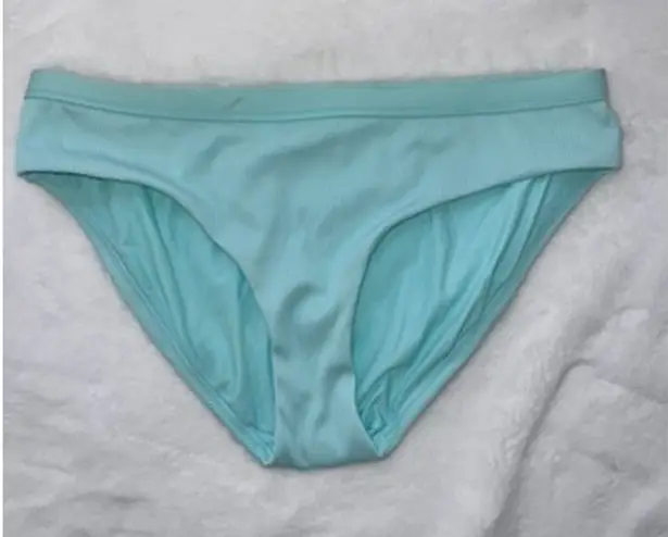 NWOT Calia by Carrie Underwood Women's Ribbed Bikini Bottom Mint Green Medium Blue