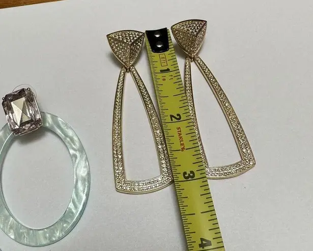 Sugarfix Lot Of 2 Rhinestone Dangle Drop Pierced Earrings 1 By