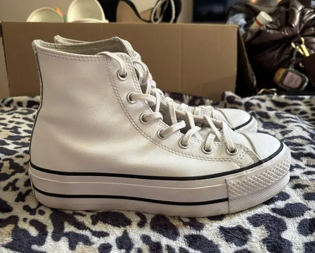 Converse Leather Platform  Sneakers