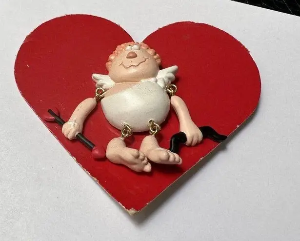 Hallmark Cards Cupid With Bow And Arrow Brooch Pin Valetine’s Day HMK