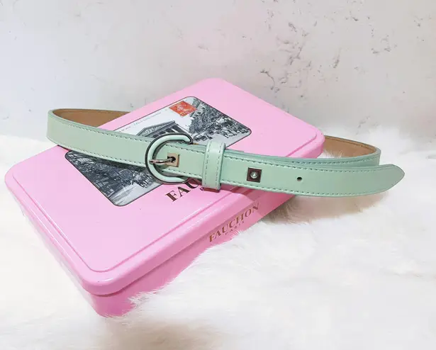 Proenza Schouler Authentic Mint Green Leather Women’s Waist Belt