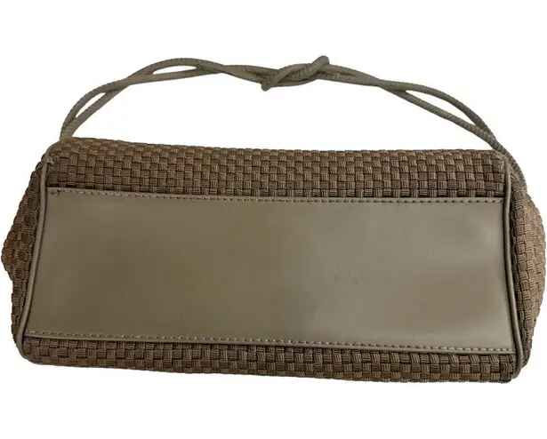 The Sak Basket Weave Handbag Tan Brown Leather Small Womens Purse