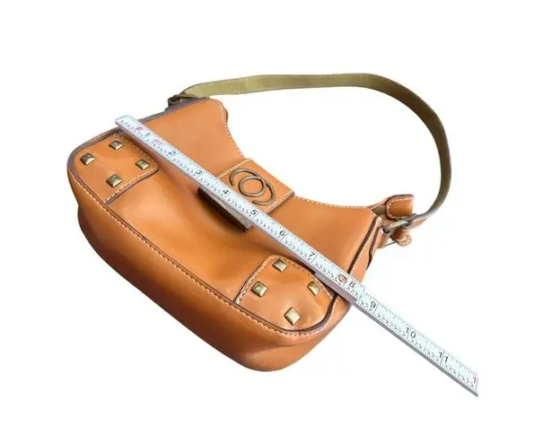 Minicci Tan Vinyl Studded womens handbag SKU7956/Q564586