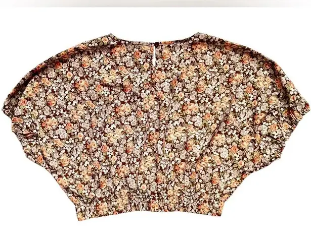 NWT MVN The Label Floral Crop Top Maxi Skirt Set Brown Size undefined