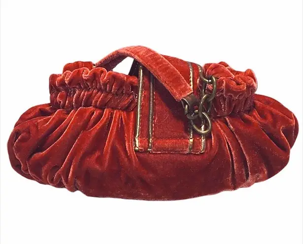 Velvety Mini Bag, Burnt Orange
