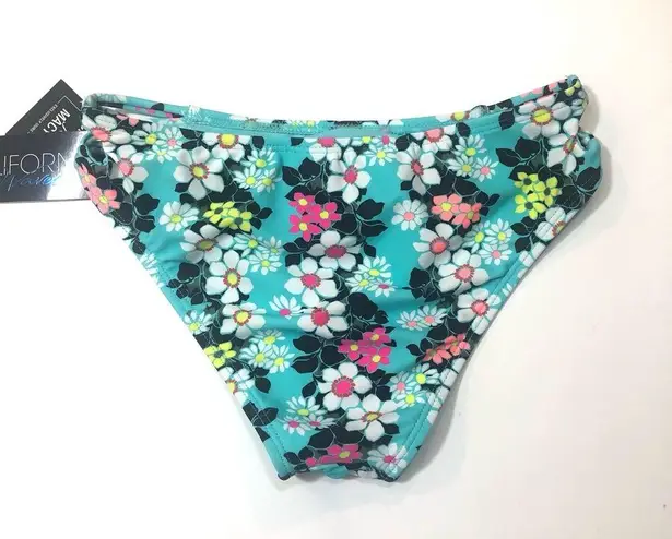 California Waves  Floral Strappy Bikini Swim Bottom