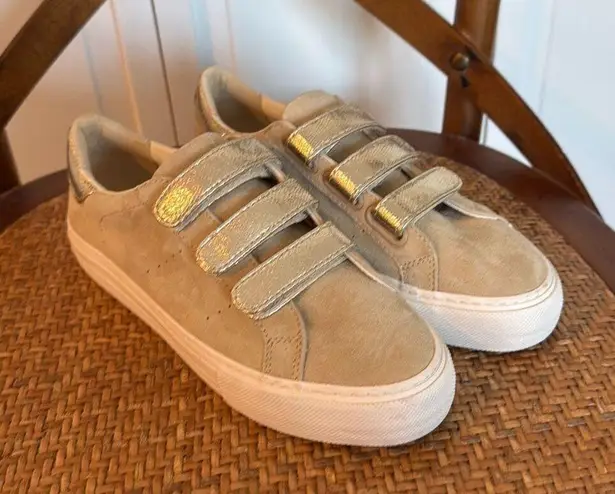 No Name suede three strap closure sneaker size 37/6.5 Tan