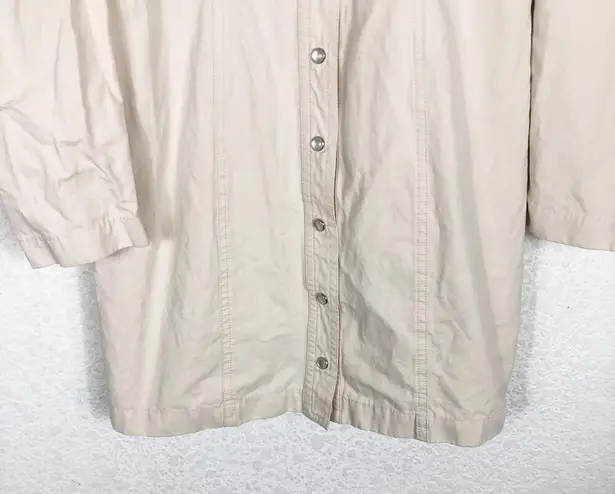 Revolve L'Academie The Coco Mini Dress XS Beige Puff Sleeves Snap Buttons