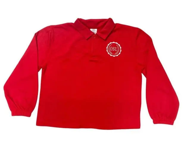 NCAA Ohio State Buckeyes Women's Cropped Long Sleeve Sweatshirt, Medium (8/10)