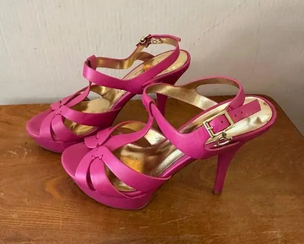 Thalia Sodi Thalia Women’s Raquell Pink Stiletto High Heel 4.5" Sandal Size 7 / 38 Sku 2875