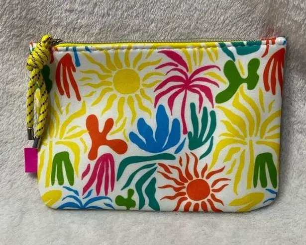 Ipsy Multicolor Makeup glam Bag April 2025 design White