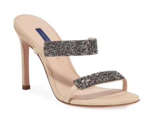 Stuart Weitzman  Razzle 95 crystal embellished sandals size 9